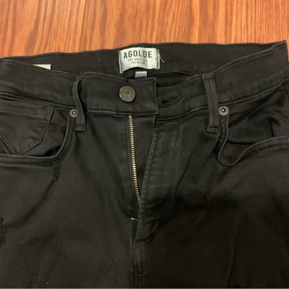 Womens Agolde Sophie High Rise Skinny in Moonstruck Ripped‎ Jeans size 27 - Picture 3 of 10